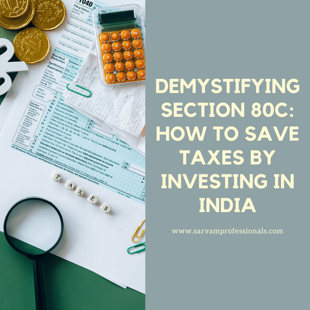 How to save taxes in india